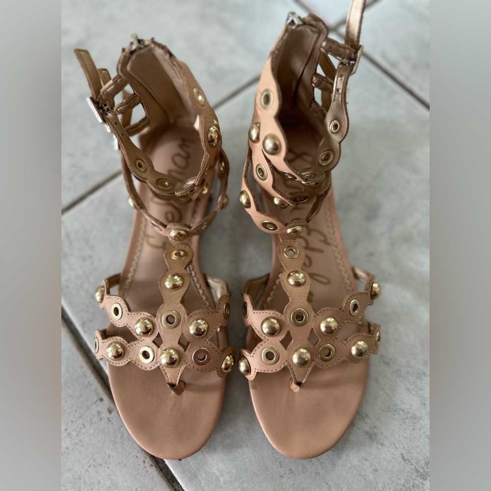 Sam Edelman - Desi - Gladiator sandals in nude with multiple ankle straps - 7.5